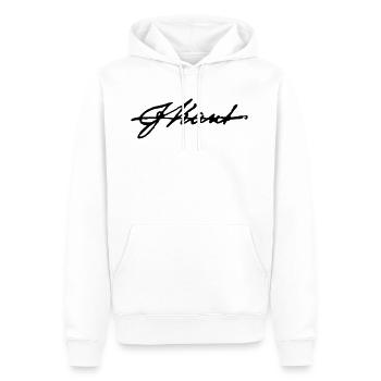 Immanuel Kant Unterschrift - Männer Premium Bio Hoodie - Weiß - Vorne - Nico (187cm)