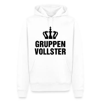 Gruppenvollster - Männer Premium Bio Hoodie - Weiß - Vorne - Nico (187cm)