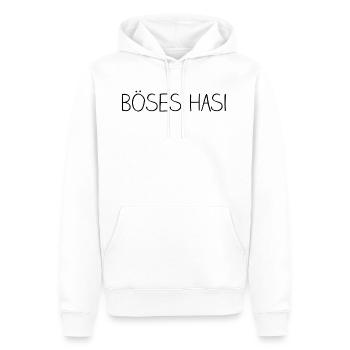 böses hasi - Männer Premium Bio Hoodie - Weiß - Vorne - Nico (187cm)