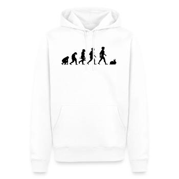Evolution rabbit rabbits rabbit bunny rodents - Men’s Premium Organic Hoodie - white - Front - Nico (187cm)