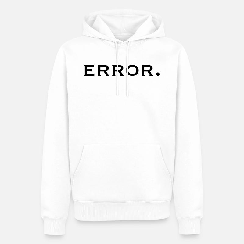 error - Männer Premium Bio Hoodie - Weiß