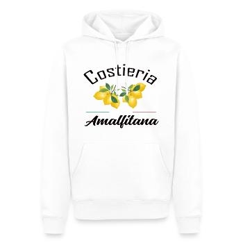 Amalfi, Amalfiküste - Männer Premium Bio Hoodie - Weiß - Vorne - Nico (187cm)