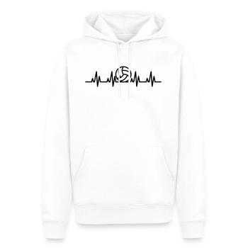 EKG Volleyball - Männer Premium Bio Hoodie - Weiß - Vorne - Nico (187cm)