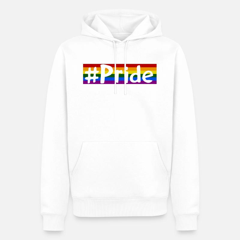 Pride - Männer Premium Bio Hoodie - Weiß