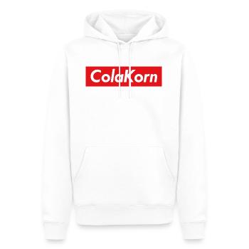 Cola Korn - Männer Premium Bio Hoodie - Weiß - Vorne - Nico (187cm)