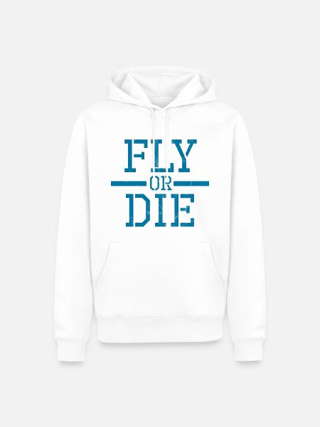 Skydiving Parachutist Gift Paragliding - Men’s Premium Organic Hoodie - white