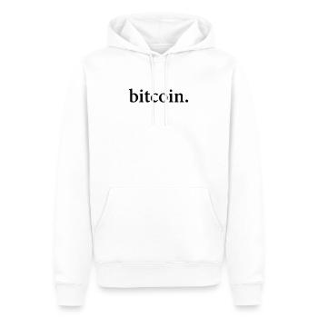 bitcoin - Men’s Premium Organic Hoodie - white - Front - Nico (187cm)