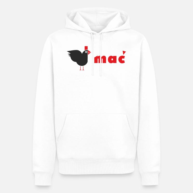 Hen-Mutter - Männer Premium Bio Hoodie - Weiß