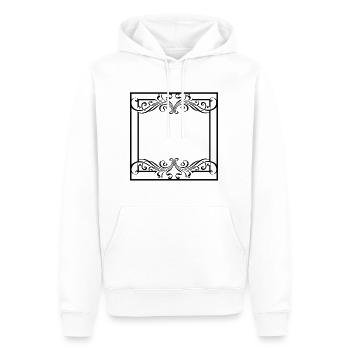 Schöner Rahmen für Frauen Ornamente - Männer Premium Bio Hoodie - Weiß - Vorne - Nico (187cm)
