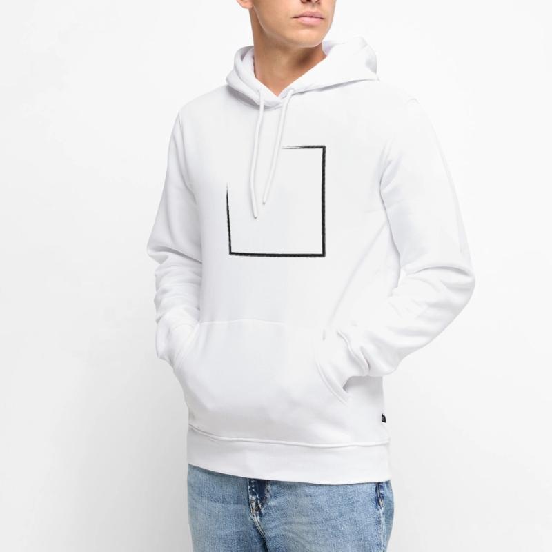 Weathered rectangular frame Men’s Premium Organic Hoodie
