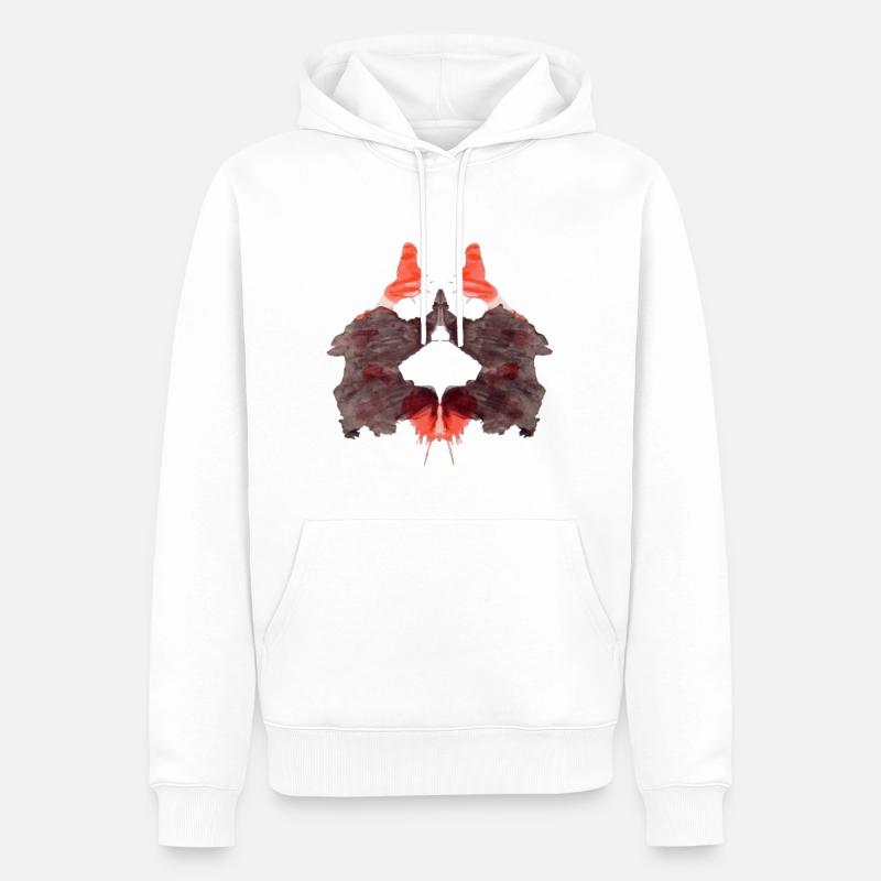 Rorschach Tafel 2/10 - Männer Premium Bio Hoodie - Weiß