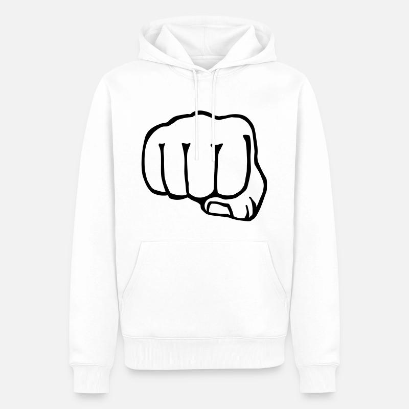Bruder Faust - Box - Männer Premium Bio Hoodie - Weiß