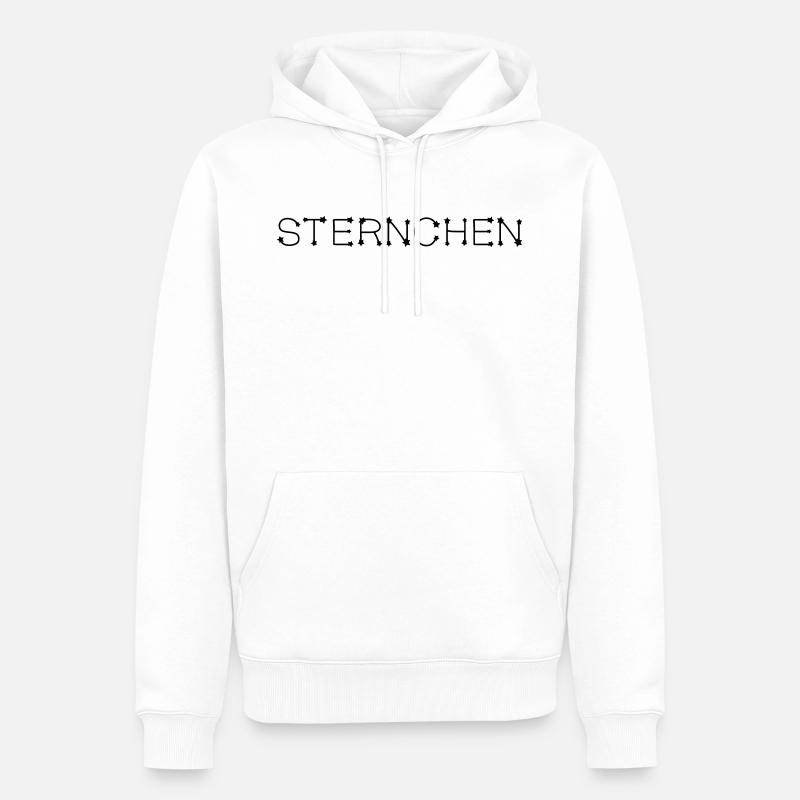 Sternchen - Männer Premium Bio Hoodie - Weiß