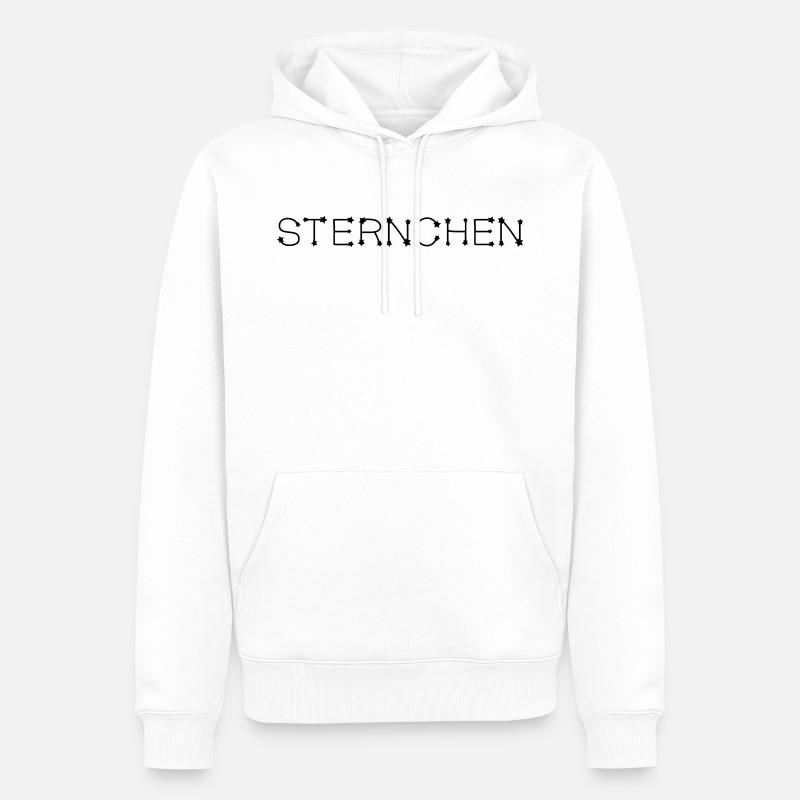 Sternchen - Männer Premium Bio Hoodie - Weiß
