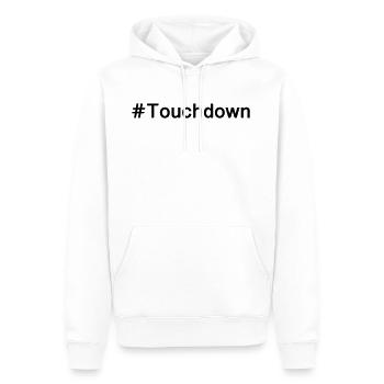 Touchdown - Männer Premium Bio Hoodie - Weiß - Vorne - Nico (187cm)