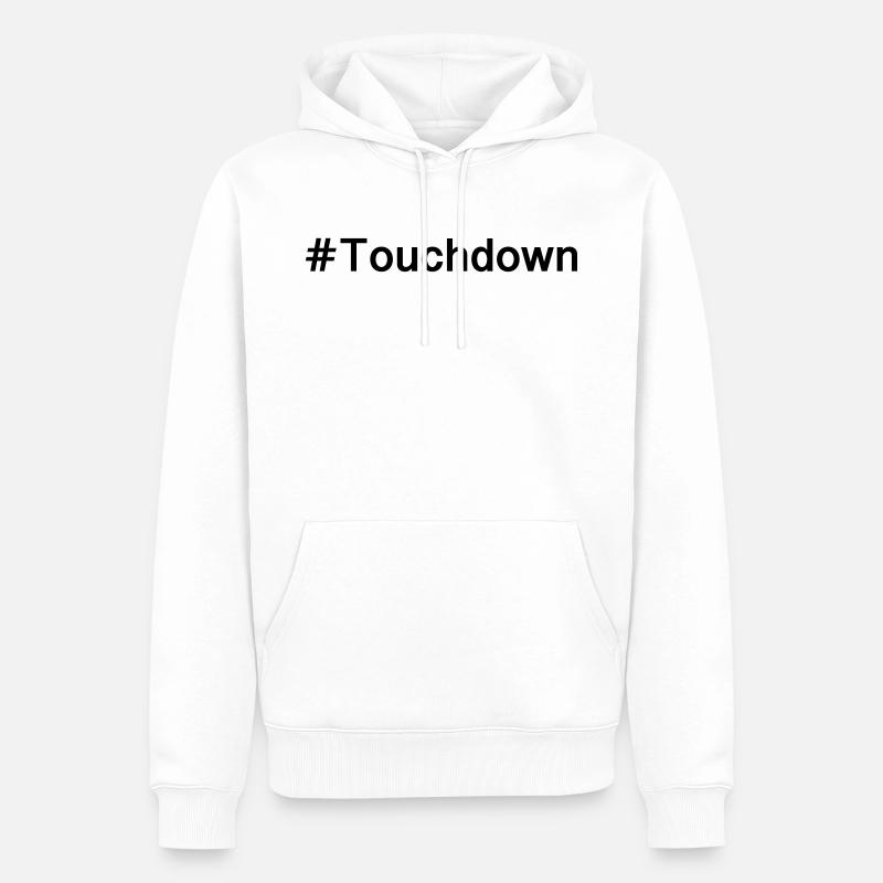 atterrissage - Sweat à capuche Premium bio Homme - blanc