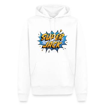 Super-Wagenheber - Männer Premium Bio Hoodie - Weiß - Vorne - Nico (187cm)