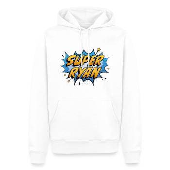 Super Ryan - Männer Premium Bio Hoodie - Weiß - Vorne - Nico (187cm)