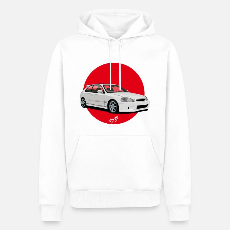 JDM ej9 - Männer Premium Bio Hoodie - Weiß
