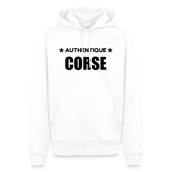Corse / Corsica / Maure / Corso / Bastia - Männer Premium Bio Hoodie - Weiß - Vorne - Nico (187cm)