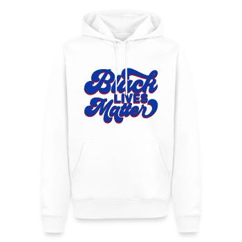 Black Lives Matter - Männer Premium Bio Hoodie - Weiß - Vorne - Nico (187cm)