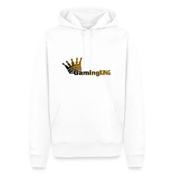 Gaming King - Men’s Premium Organic Hoodie - white - Front - Nico (187cm)