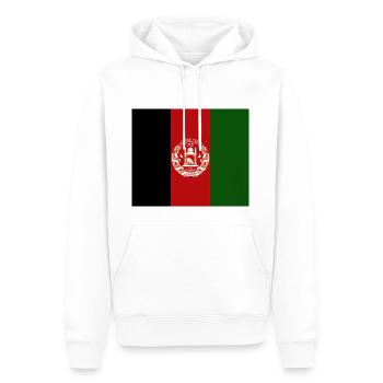 Afghanistan - Sweat à capuche Premium bio Homme - blanc - Devant - Nico (187cm)