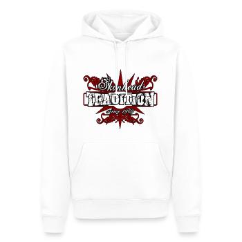 Skinhead Tradition since 1969 - Men’s Premium Organic Hoodie - white - Front - Nico (187cm)