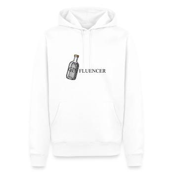 Affiche GINfluencer (Gin Tonic) - Sweat à capuche Premium bio Homme - blanc - Devant - Nico (187cm)