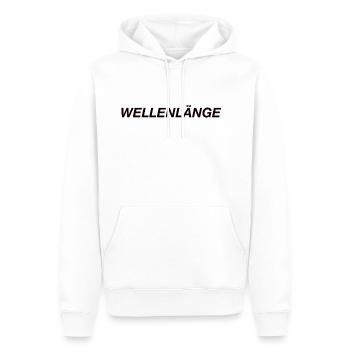 longueur d'ondes - Sweat à capuche Premium bio Homme - blanc - Devant - Nico (187cm)