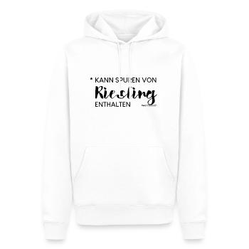 May contain traces of Riesling - Men’s Premium Organic Hoodie - white - Front - Nico (187cm)