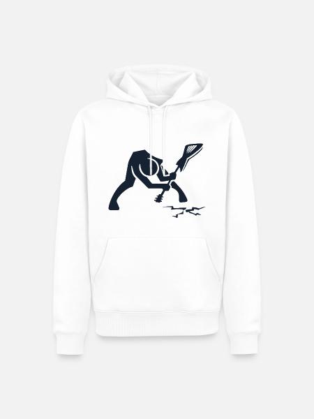 Rock star - Men’s Premium Organic Hoodie - white