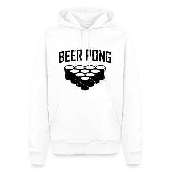Beer Pong - Männer Premium Bio Hoodie - Weiß - Vorne - Nico (187cm)