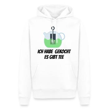 Maenner Ich habe gekocht es gibt tee - Männer Premium Bio Hoodie - Weiß - Vorne - Nico (187cm)