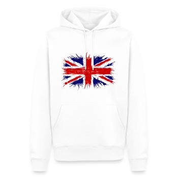 Großbritannien Flagge, Englandfahne, great britain - Männer Premium Bio Hoodie - Weiß - Vorne - Nico (187cm)