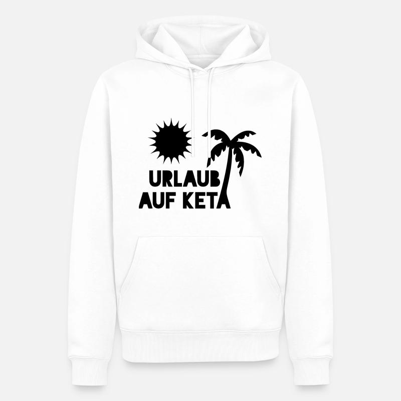 Vacances sur Keta - Sweat à capuche Premium bio Homme - blanc