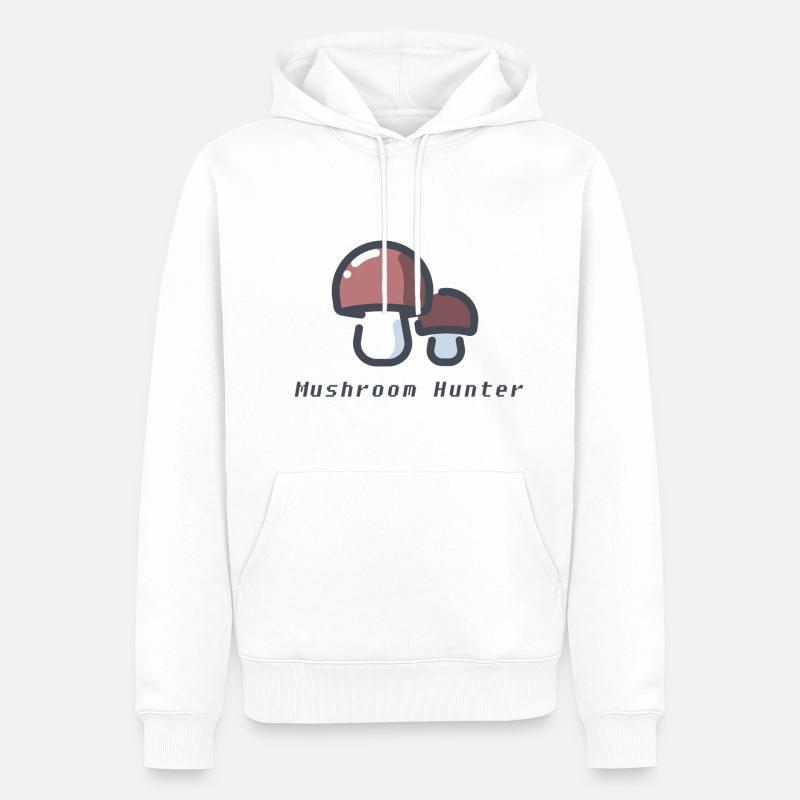 Mushroom Lovers - Sweat à capuche Premium bio Homme - blanc