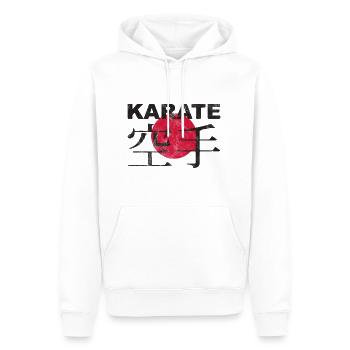 Karate - Männer Premium Bio Hoodie - Weiß - Vorne - Nico (187cm)