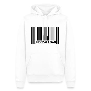 Unbezahlbar Barcode Preis Bester Beste Lieblings - Männer Premium Bio Hoodie - Weiß - Vorne - Nico (187cm)