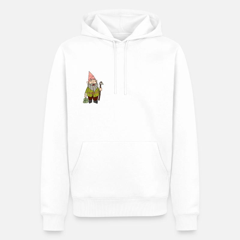 kabouter - Sweat à capuche Premium bio Homme - blanc