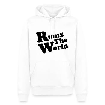 rhums - Sweat à capuche Premium bio Homme - blanc - Devant - Nico (187cm)
