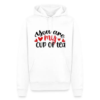 You Are My Cup Of Tea - Männer Premium Bio Hoodie - Weiß - Vorne - Nico (187cm)