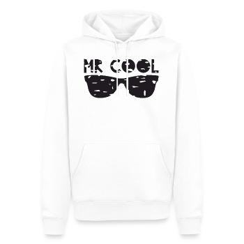 MR cool - Sweat à capuche Premium bio Homme - blanc - Devant - Nico (187cm)