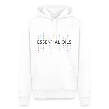 Essential Oils - Männer Premium Bio Hoodie - Weiß - Vorne - Nico (187cm)