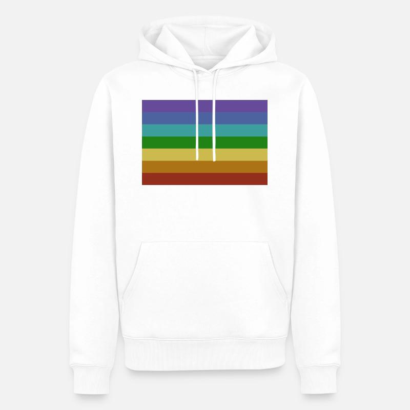 Drapeau de pas - Sweat à capuche Premium bio Homme - blanc