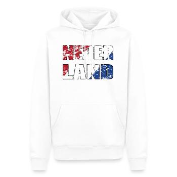 Pays-Bas - drapeau de Hollande - Sweat à capuche Premium bio Homme - blanc - Devant - Nico (187cm)