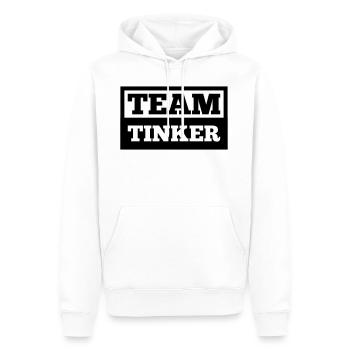 Team Tinker - Sweat à capuche Premium bio Homme - blanc - Devant - Nico (187cm)