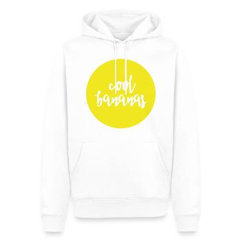 Coole Bananen - Männer Premium Bio Hoodie - Weiß - Vorne - Nico (187cm)