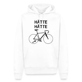 Fahrradkette - Männer Premium Bio Hoodie - Weiß - Vorne - Nico (187cm)