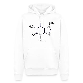 Caffeine Formula Coffee Addicted Chemical Gift - Men’s Premium Organic Hoodie - white - Front - Nico (187cm)